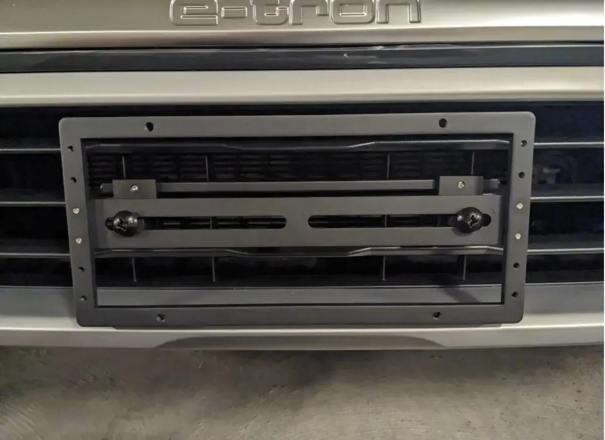 Audi Q4 Q8 Q7 S5 S3 SQ5 A6 A4 A3 compatible No-drill front License plate bracket grille mount holder frame relocator 