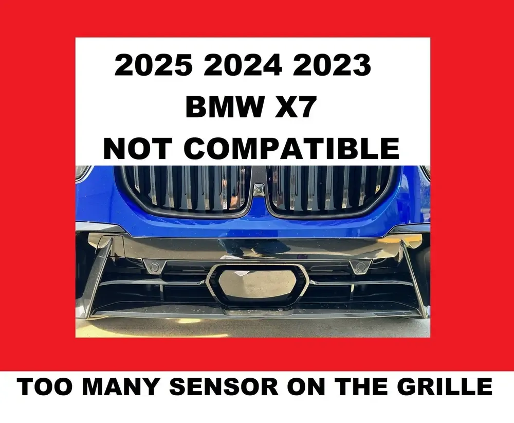 Sly Bracket fits BMW models with horizontal or vertical slats lower grille