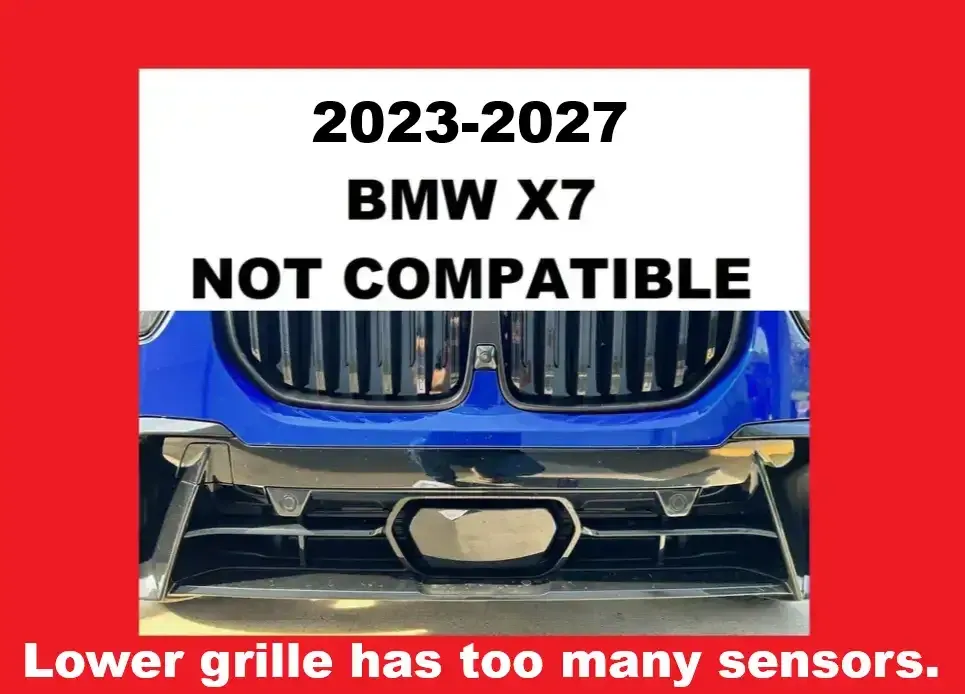 Sly Bracket fits BMW models with horizontal or vertical slats lower grille
