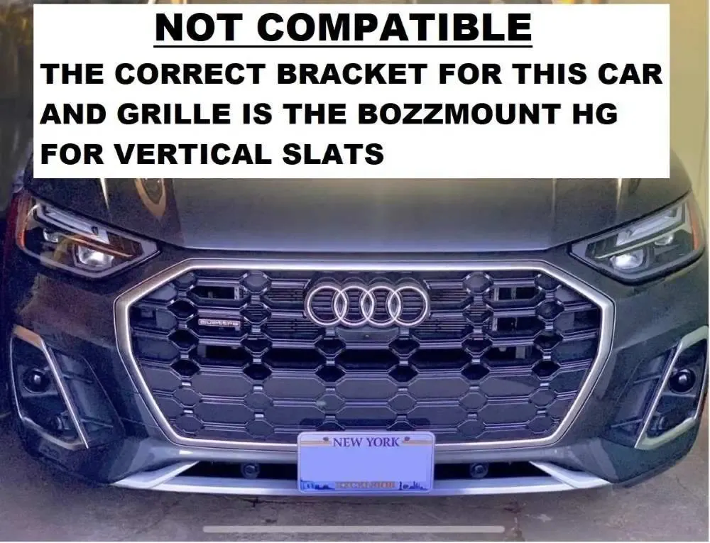 Sly Bracket for Audi featuring a mesh-style lower grille.