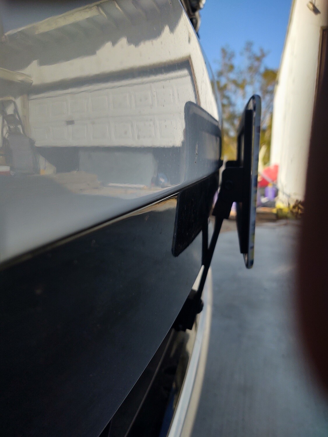 CENTER PLATE RISER with LEVELER- License Plate Riser For Lower Grilles with Center Parking Sensor or Drive Assist (ADD-TO-ORDER)