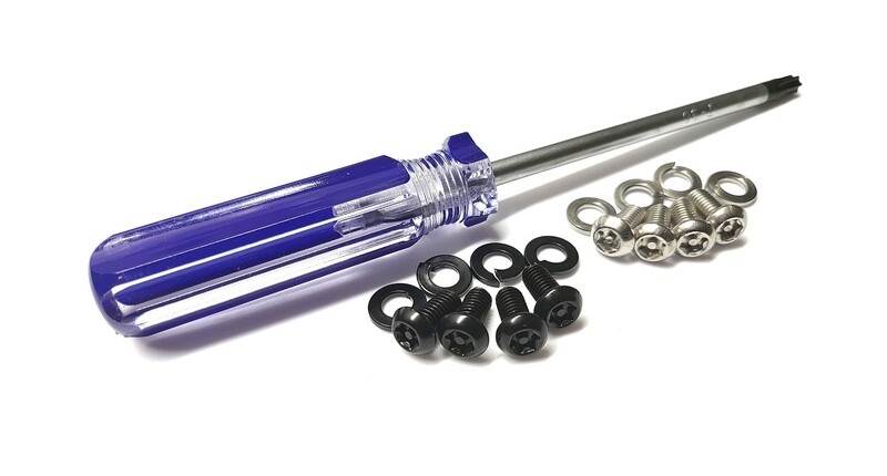 T30 Screwdriver with Tamper Resistant License Plate Screws (4)