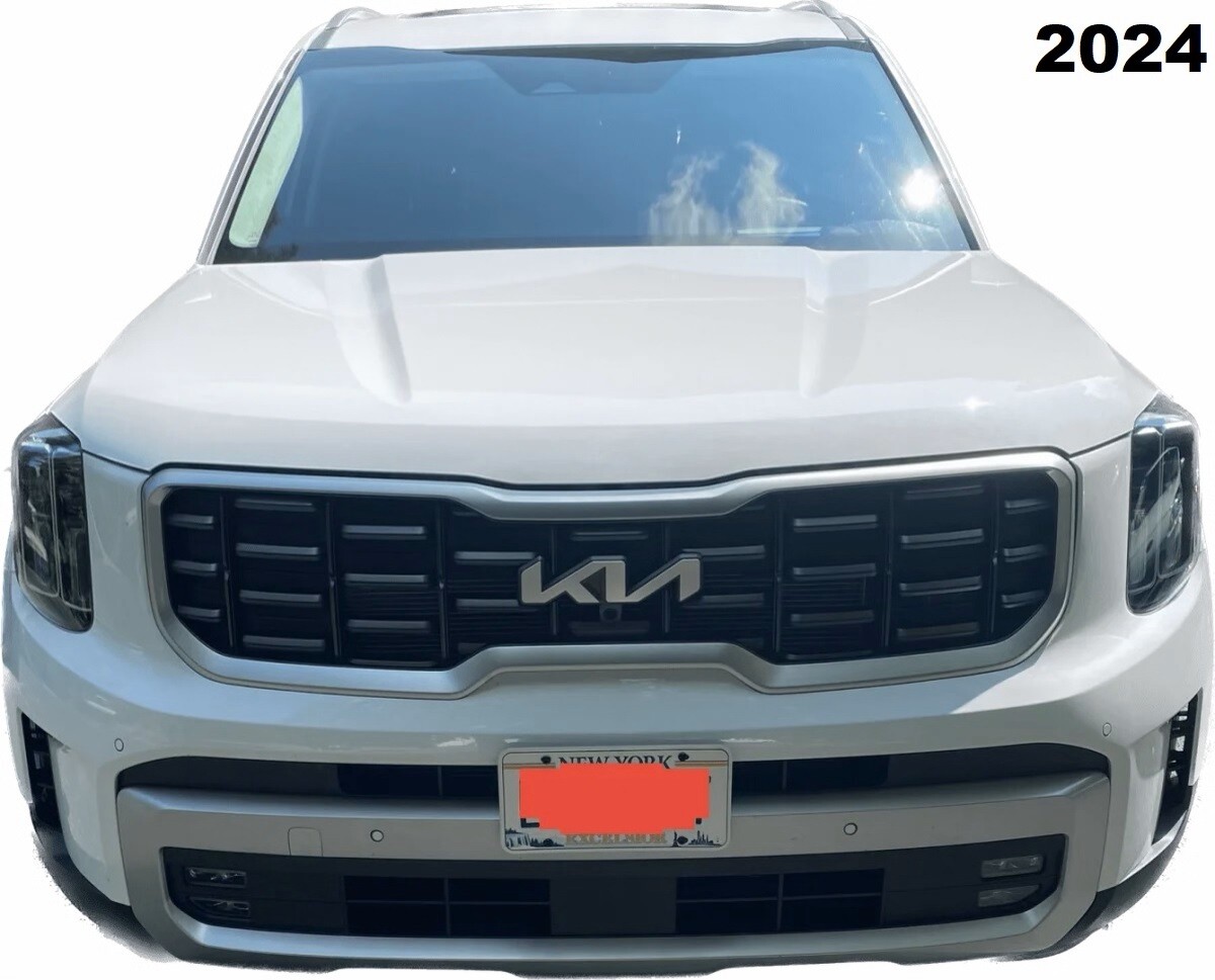 True no drill no holes license plate bracket for 2023-2025 KIA TELLURIDE no holes frame locator grille mount