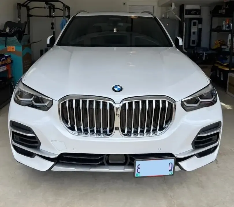 True no drill no holes 2020 2021 2022 2023 2024 BMW X5 license plate holder frame mount bracket relocator