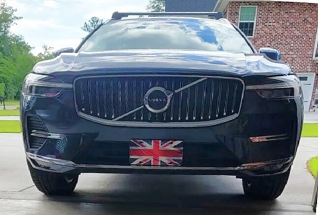 True no drill front license plate bracket for VOLVO XC60 no holes grille mount frame relocator