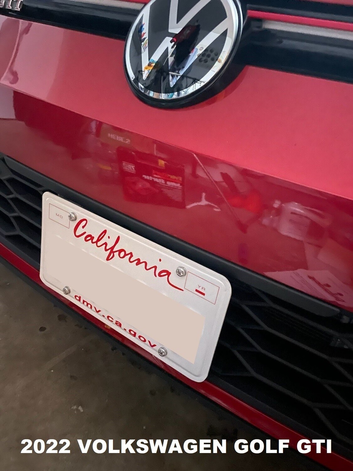 True no drill front license plate bracket for VW VOLKSWAGEN Golf GTI no holes grille mount frame relocator