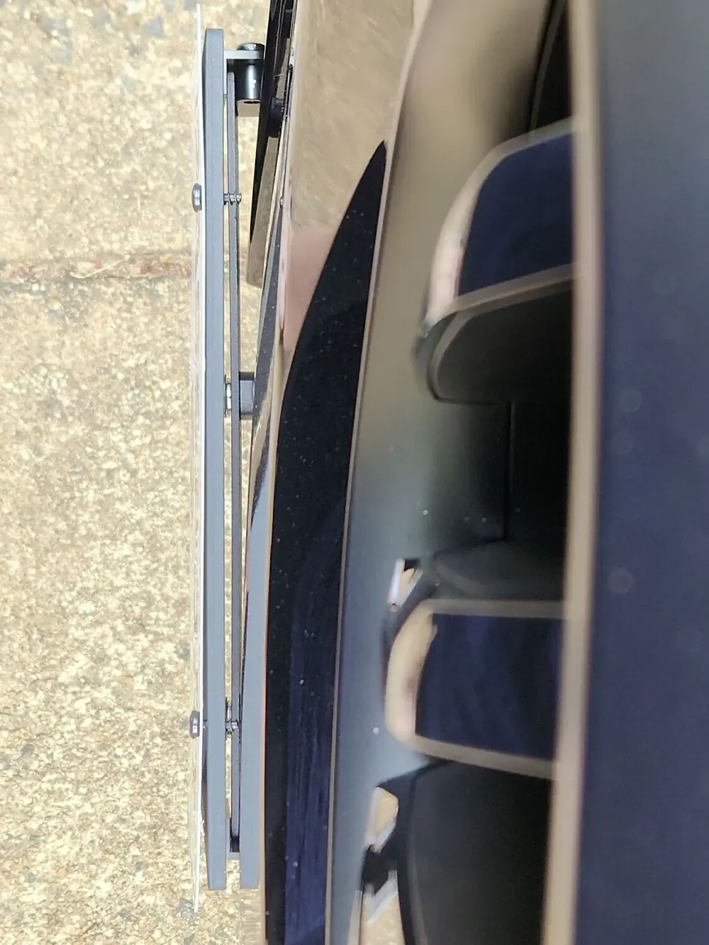 2024-2026 BMW X5, X6 no drill no holes front license plate holder frame mount bracket relocator