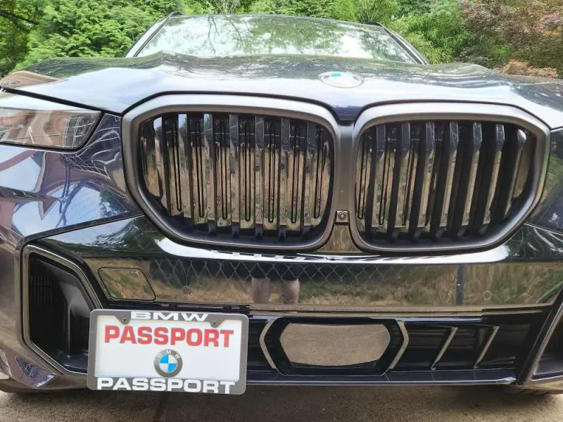 2024-2026 BMW X5, X6 no drill no holes front license plate holder frame mount bracket relocator