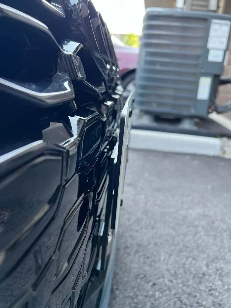 2022-2025 Audi RS3 no drill front license plate bracket holder frame mount relocator with center plate riser 