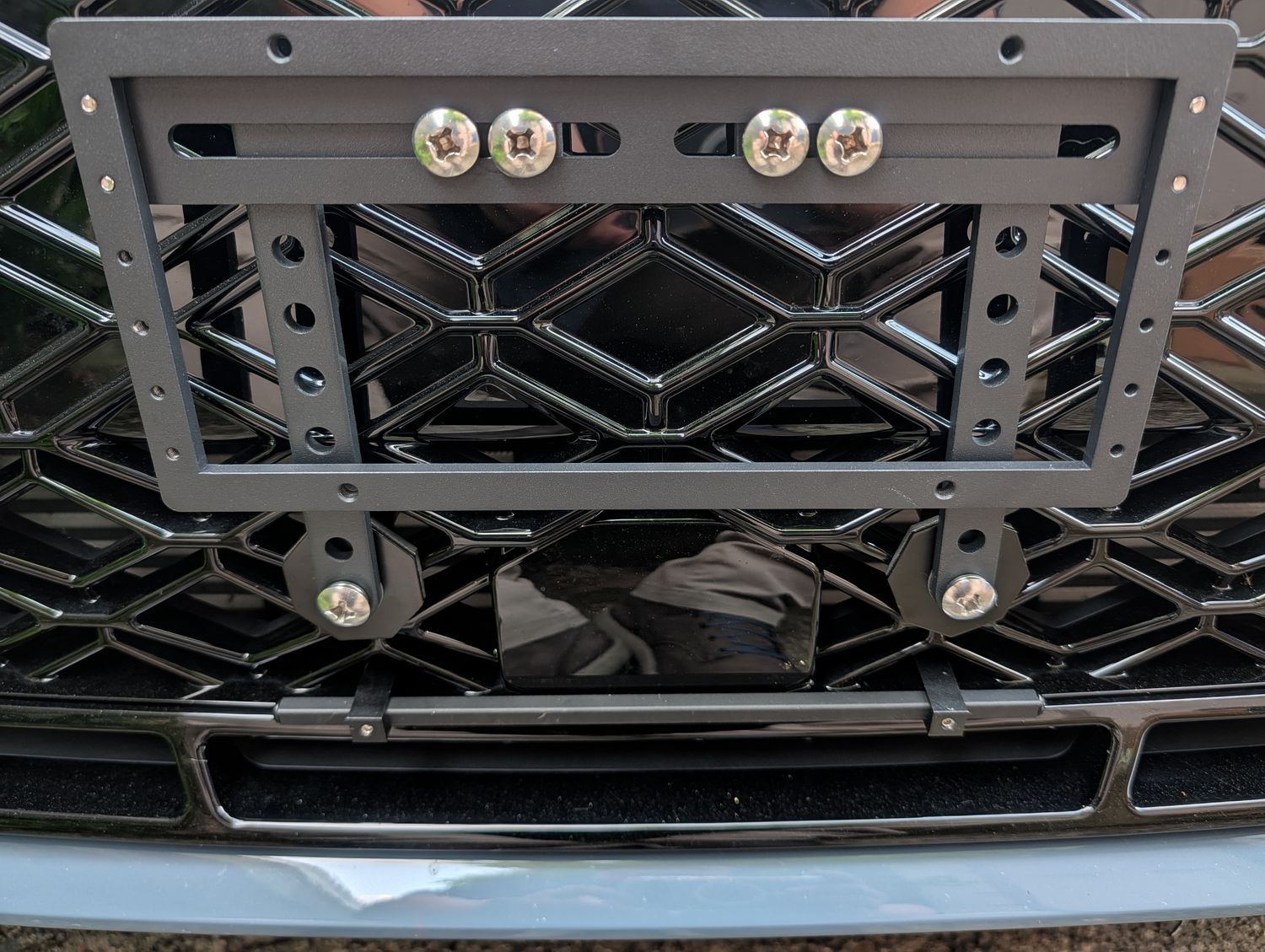 Sly Bracket fits 2022-2026 Audi RS3 Featuring Mesh Grille (Includes Center Plate Riser)
