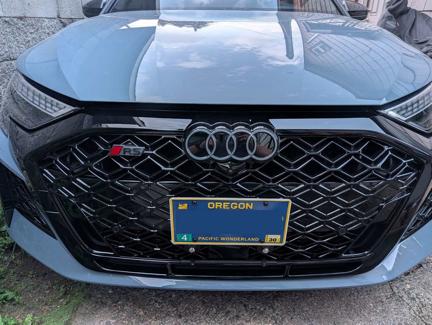 Sly Bracket fits 2022-2026 Audi RS3 Featuring Mesh Grille (Includes Center Plate Riser)