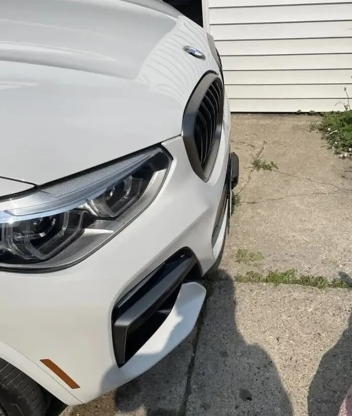 BMW X3 True no drill no holes license plate holder mount relocator frame bracket