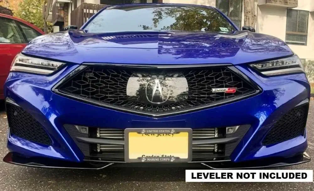 True no drill no holes front license plate bracket compatible with Acura TLX Type S mount frame relocator 