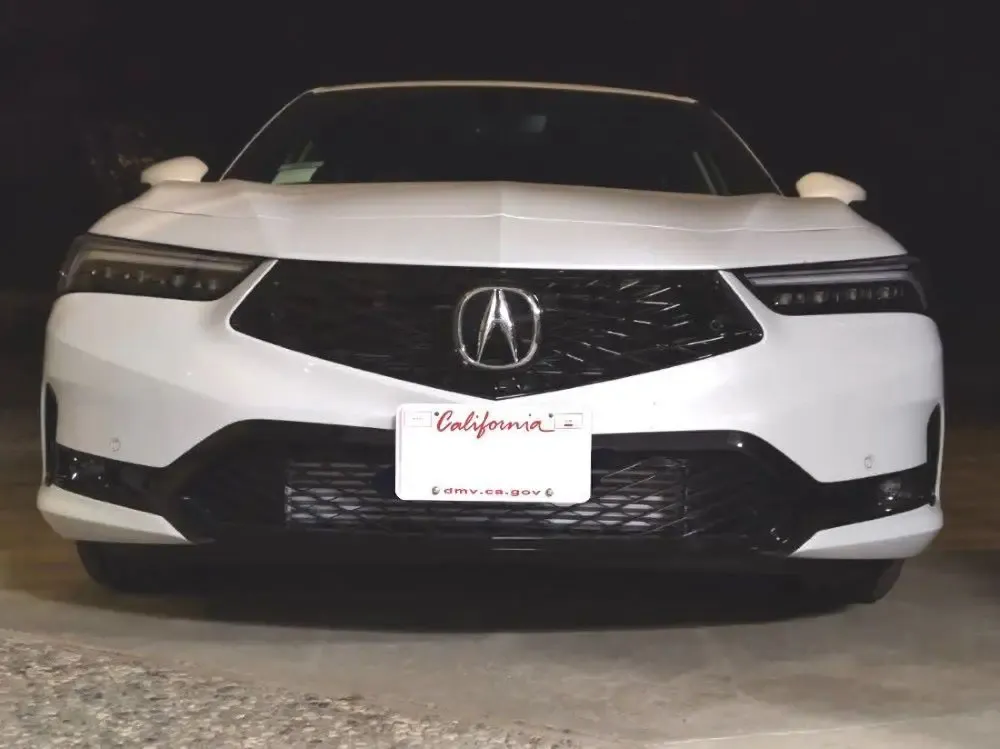 Acura INTEGRA no drill no holes license plate bracket frame holder mount relocator