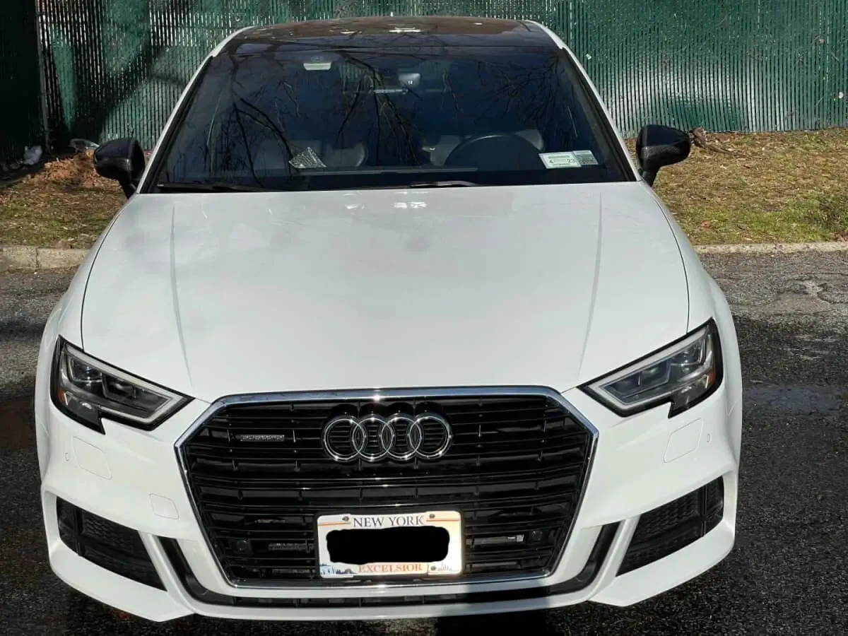 Audi A3 compatible no drill no holes front license plate bracket holder mount frame relocator