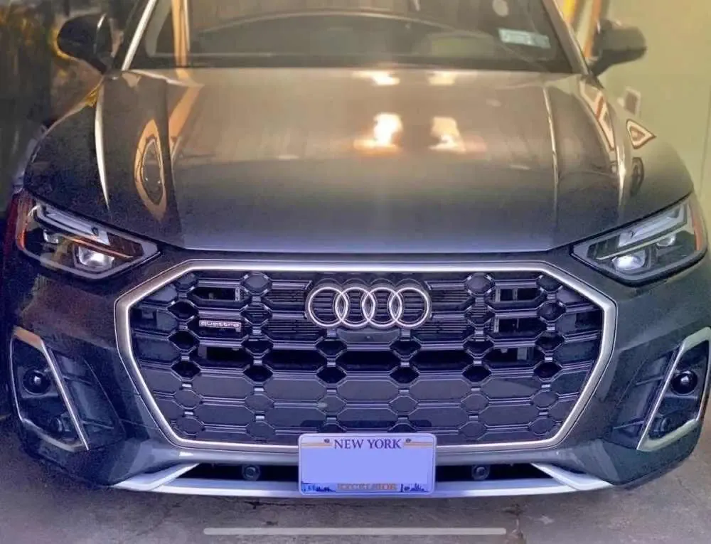 Ture No-Holes No-Drill License Plate Bracket Holder Mount Relocator for Audi Q5 SQ5