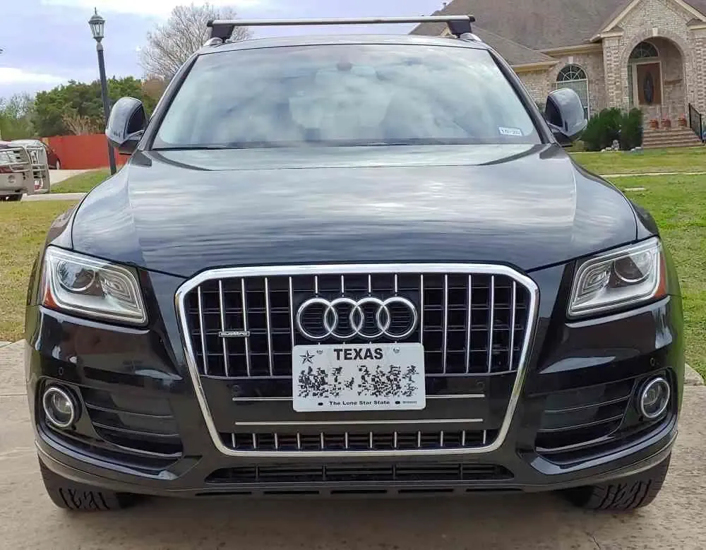 Ture No-Holes No-Drill License Plate Bracket Holder Mount Relocator for Audi Q5 SQ5