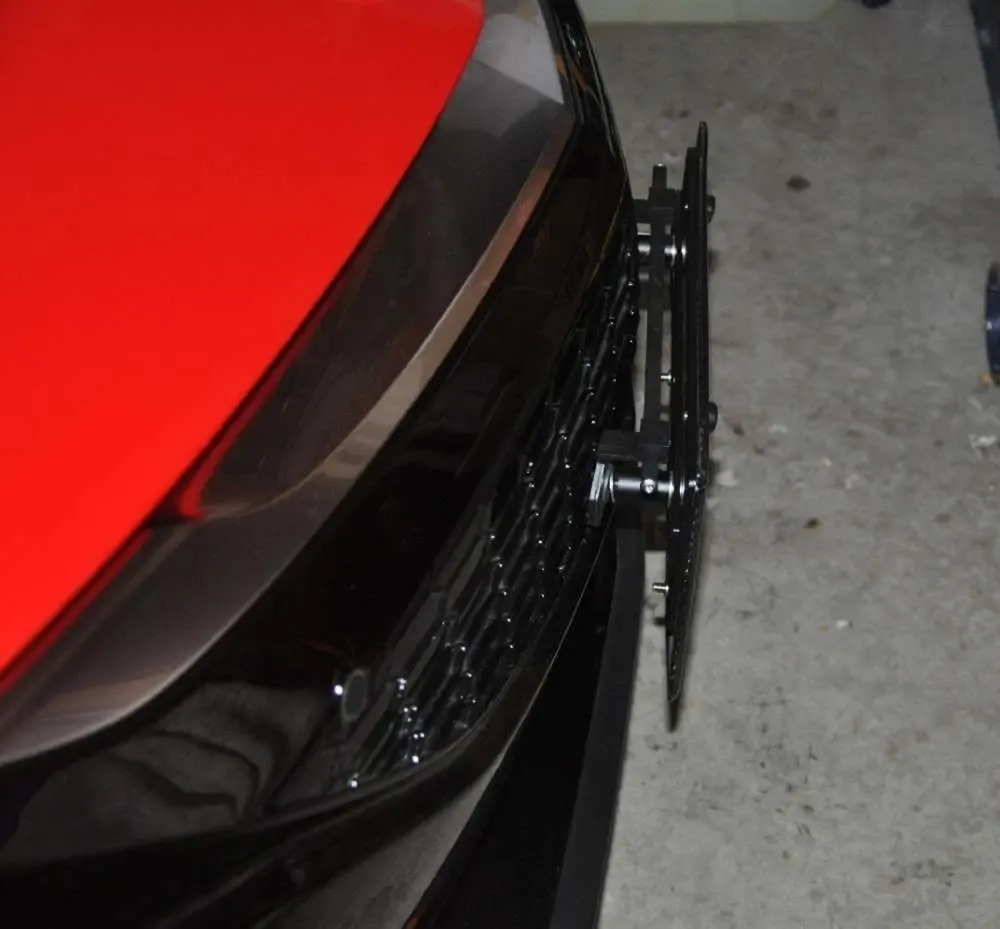 True no drill no holes front license plate bracket frame holder mount relocator fit Acura NSX