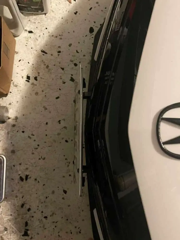 True no drill no holes front license plate bracket frame holder mount relocator fit Acura NSX