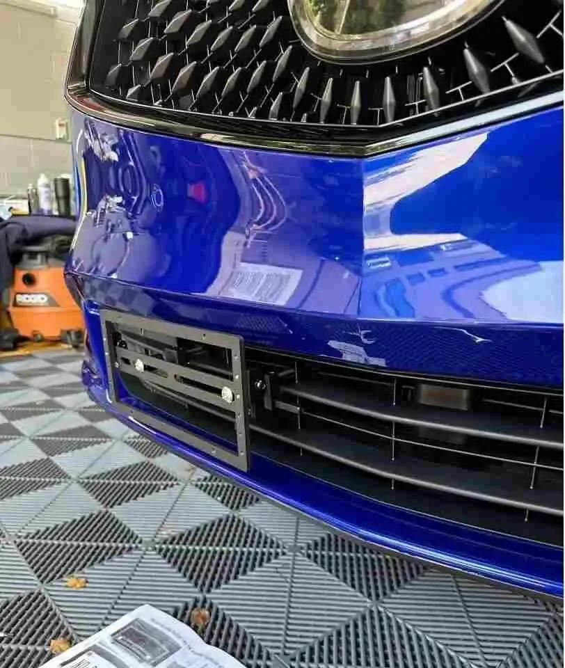 2010-2025 acura mdx copatible no drill front license front plate frame holder bracket mount relocator no holes