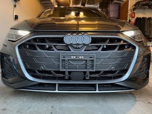 CENTER PLATE RISER - License Plate Riser For Lower Grilles with Center Parking Sensor or Driver Assist (ADD-ON)