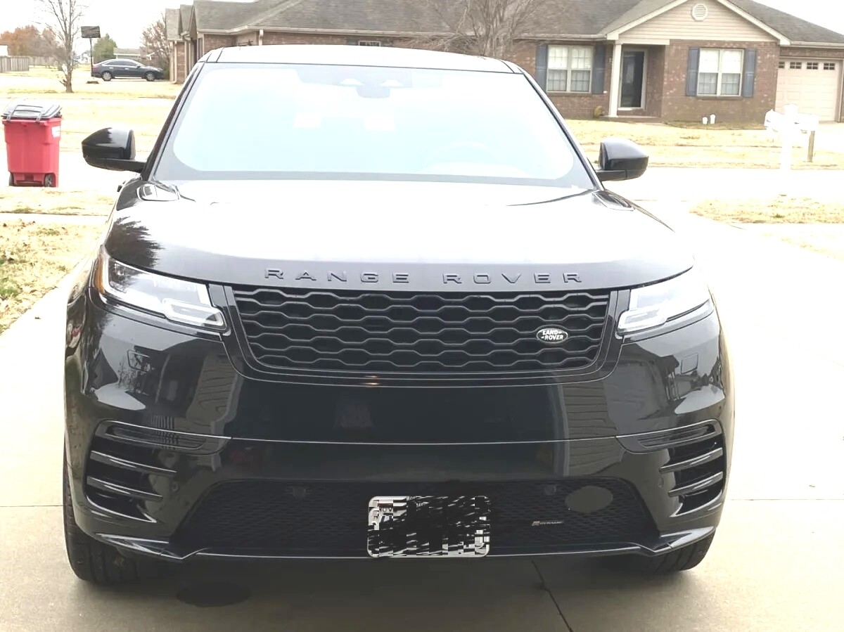 True no drill license plate bracket for Land Rover Velar no holes mount frame relocator holder mount