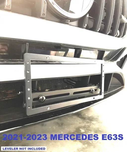 Sly Bracket fits Mercedes-Benz GLC300, GLC43 and E63 with Vertical slats lower grille.
