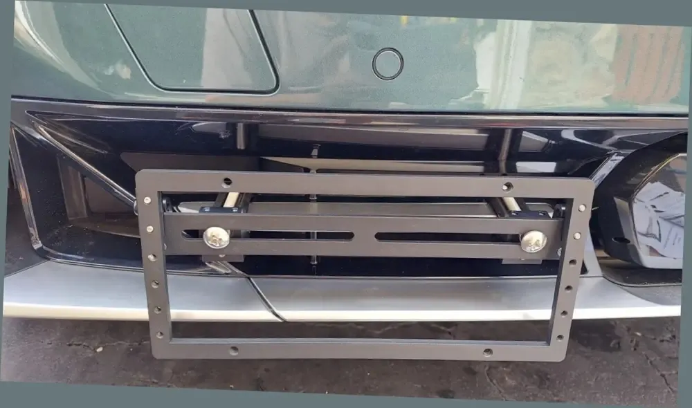 2024-2026 BMW X5 True no drill no holes front license plate holder frame mount bracket relocator