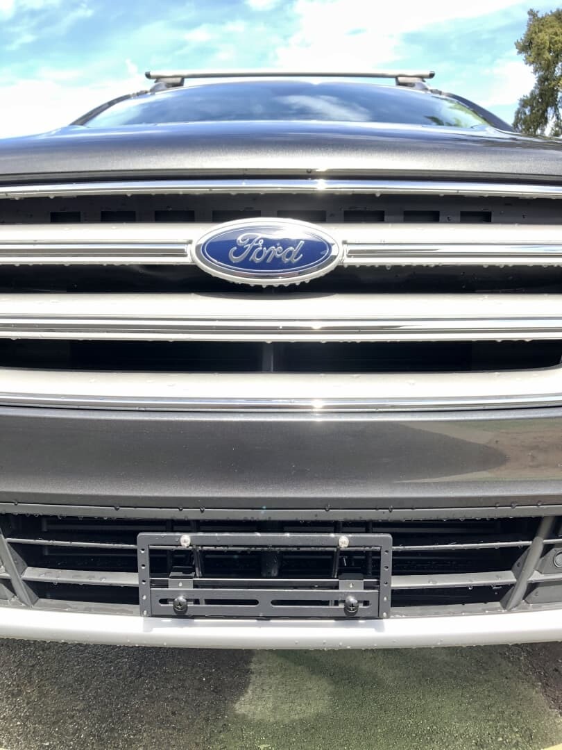 True no drill license plate bracket for FORD ESCAPE No drill No holes license plate holder mount
