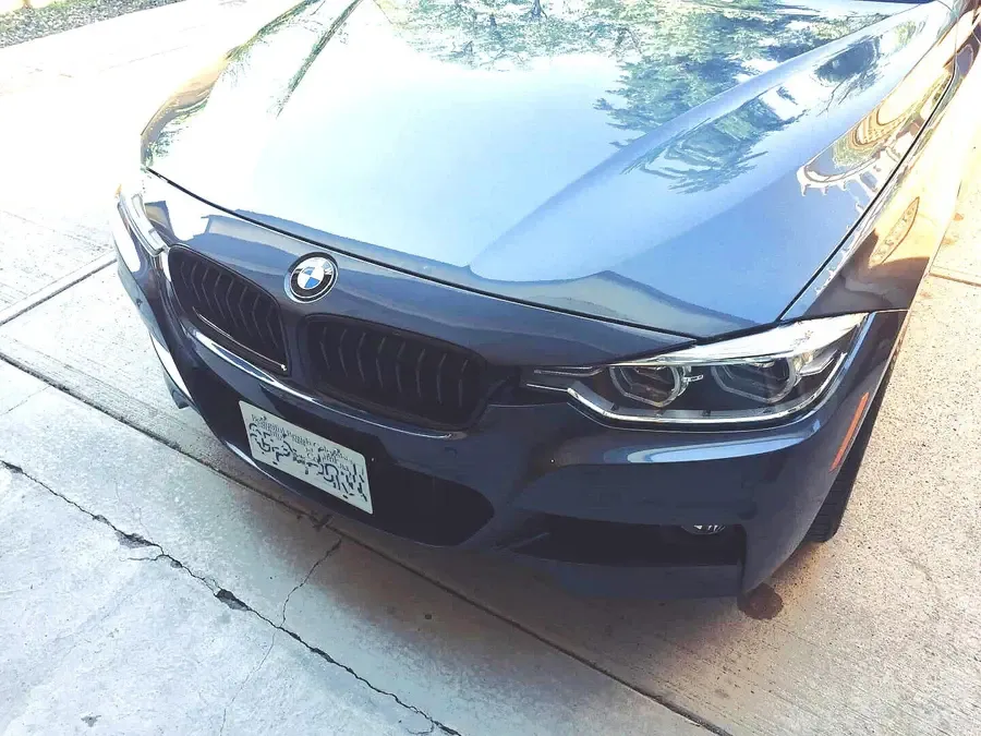 BMW 330e no-drill no holes license plate bracket frame holder mount relocator 