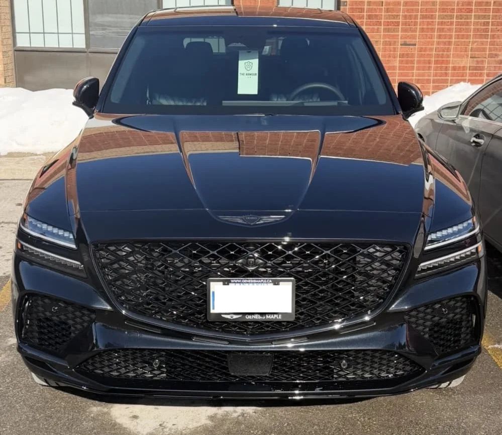 Sly Bracket for Genesis GV80 with mesh-style upper or lower grille.