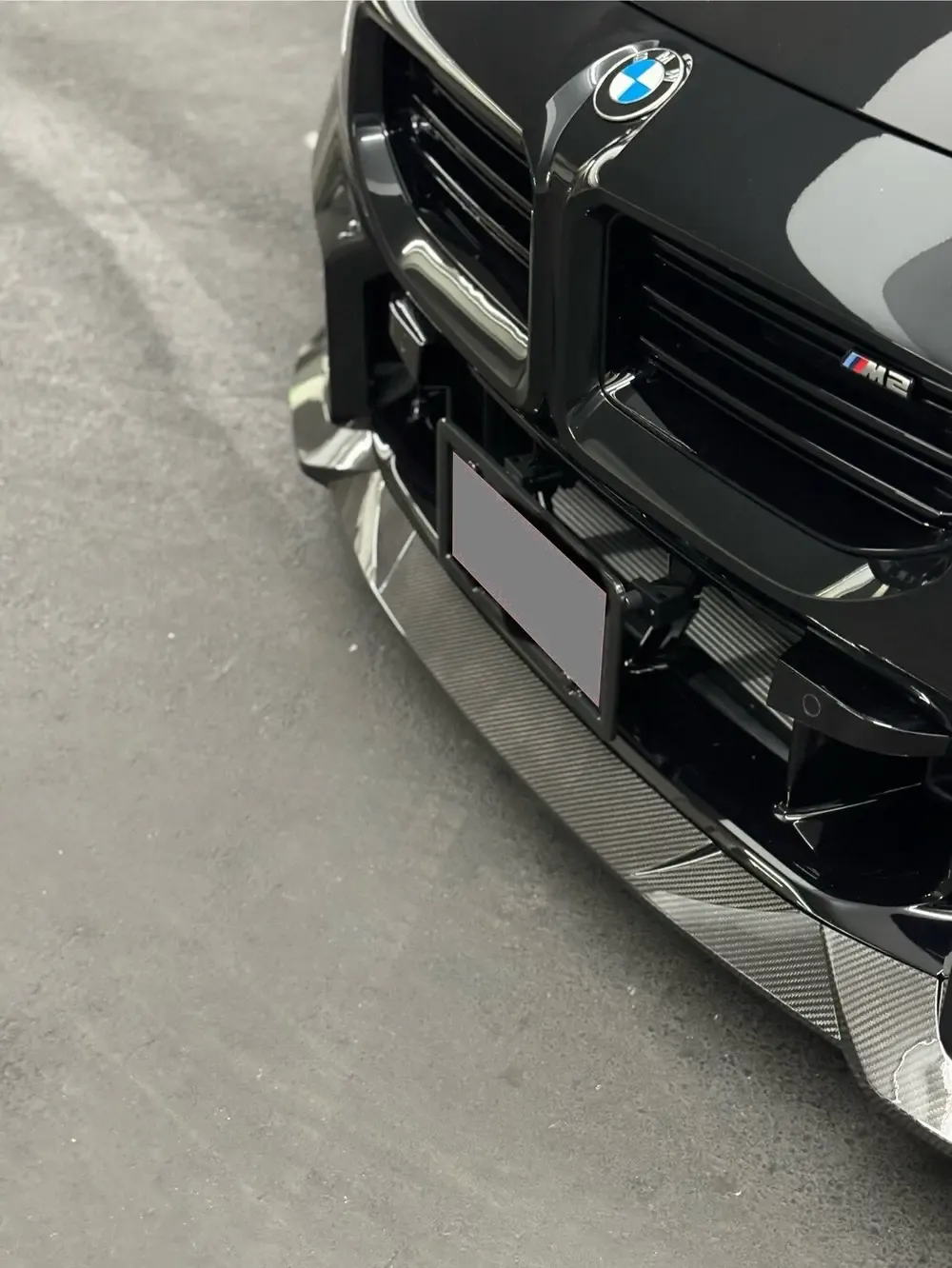 2024 BMW M2 G87 compatible no drill no holes front license plate bracket holder mount frame relocator