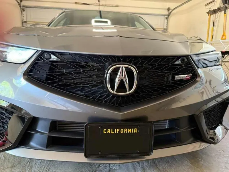 True no drill front license plate bracket fits 2024 2025 Acura Integra no holes mount holder frame relocator