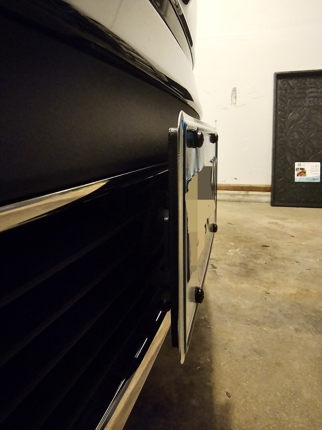 True no drill front license plate bracket for 2023-2024 MERCEDES EQB 300 no holes grille mount frame relocator