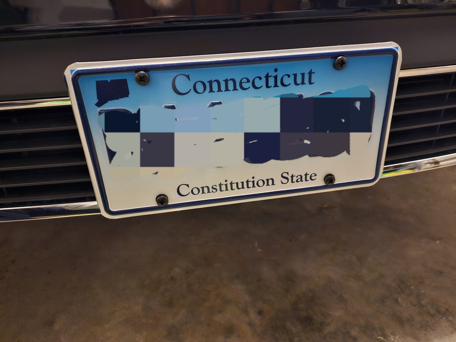 True no drill front license plate bracket for 2023-2024 MERCEDES EQB 300 no holes grille mount frame relocator