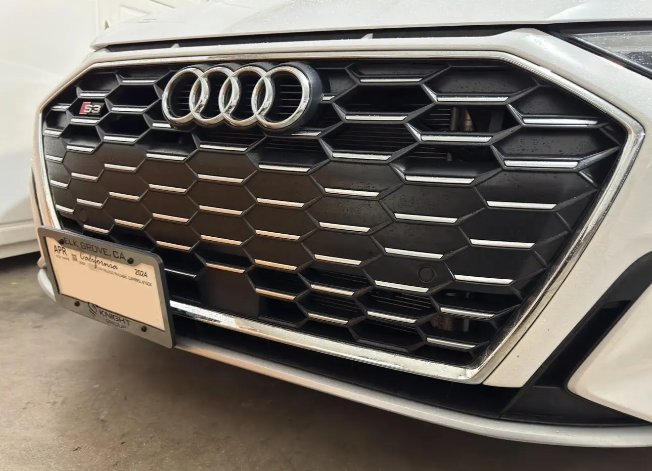 2020 2021 2022 2023 2024 AUDI S3 no drill license plate frame holder bracket mount relocator no holes