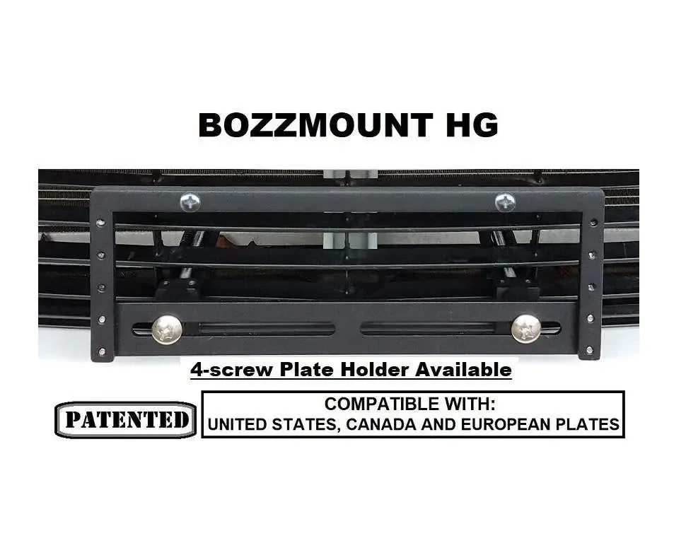 True no drill no holes license plate bracket holder grille mount relocator for 2021-2023 Audi SQ8