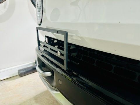2022-2025 Rivian R1S R1T no drill license plate bracket frame holder mount relocator no holes 