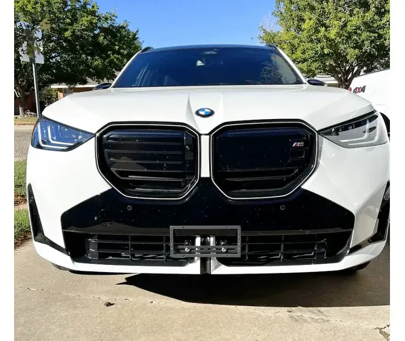 2026 2025 BMW X3 no drill no holes front license plate bracket frame holder mount relocator
