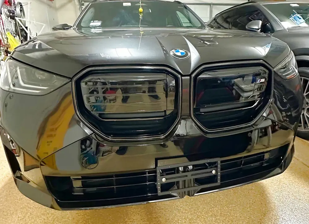 2026 2025 BMW X3 no drill no holes front license plate bracket frame holder mount relocator