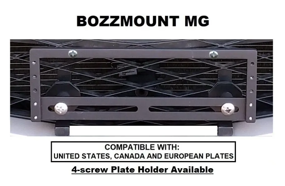 True no drill no holes front license plate bracket mount holder frame relocator  