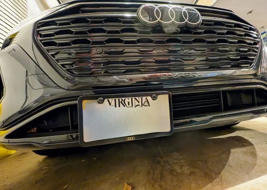 no drill no holes front license plate bracket for mercedes, audi, volkswagen