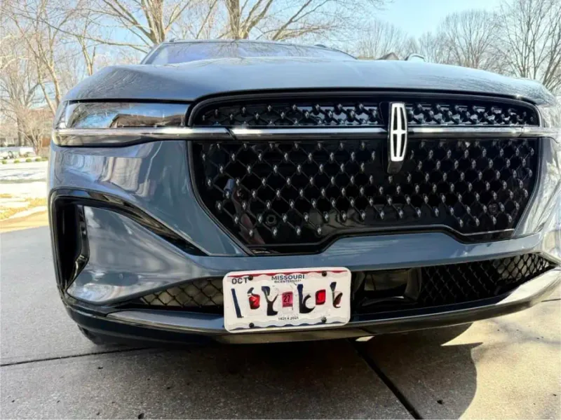 True no drill front license plate bracket for LINCOLN NAUTILUS no holes grille mount frame relocator