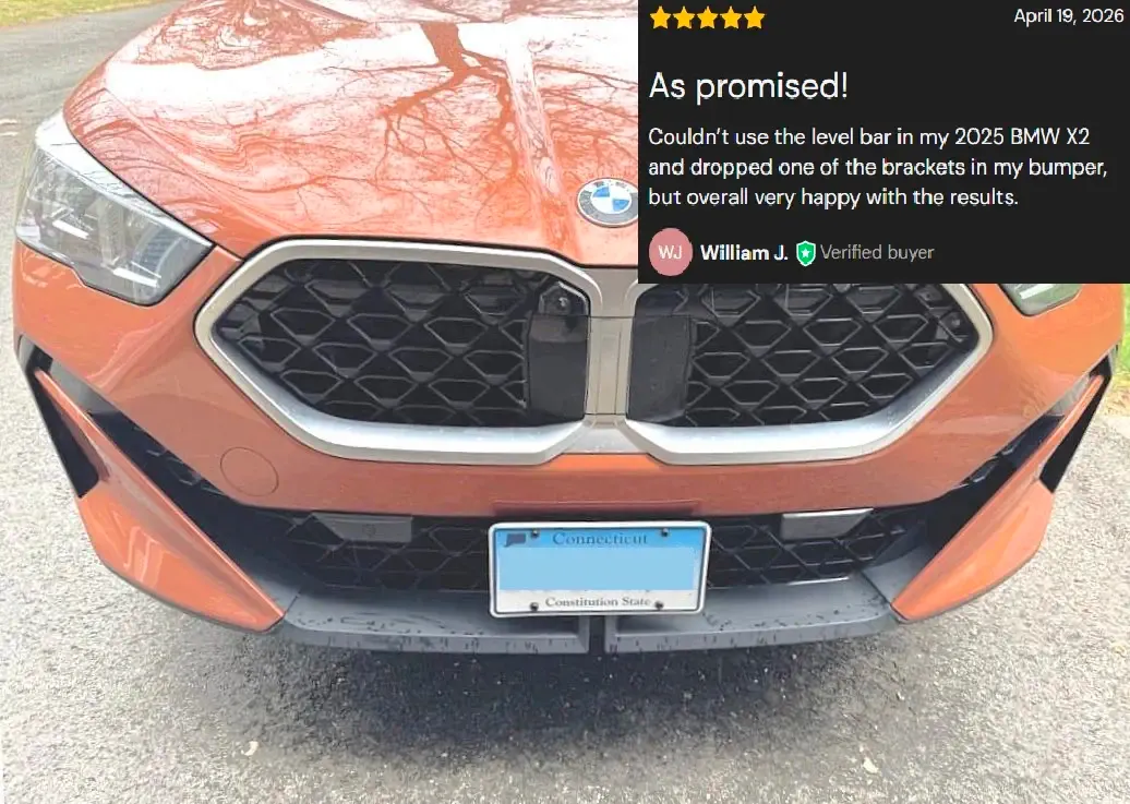 Sly Bracket for 2024-2026 BMW X2 with Mesh Lower Grille