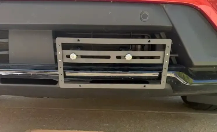 Sly Bracket fits 2025 2026 Ford Explorer with horizontal slat lower grille.