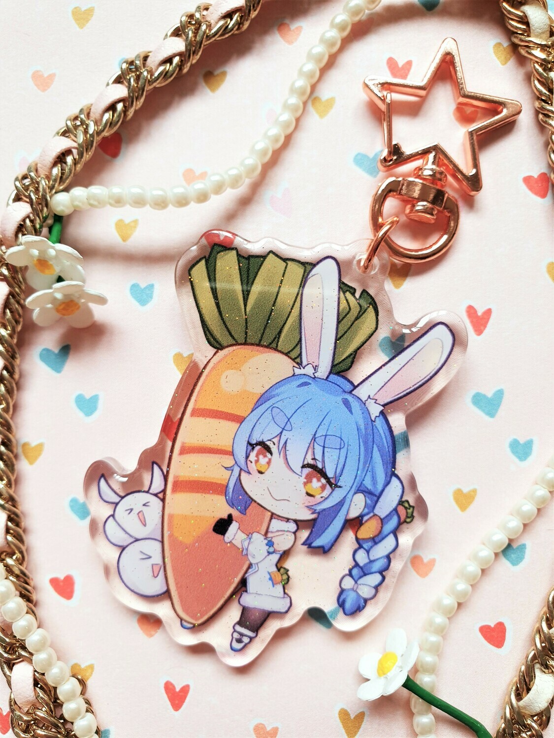 Usada Pekora Hololive Acrylic Keychain