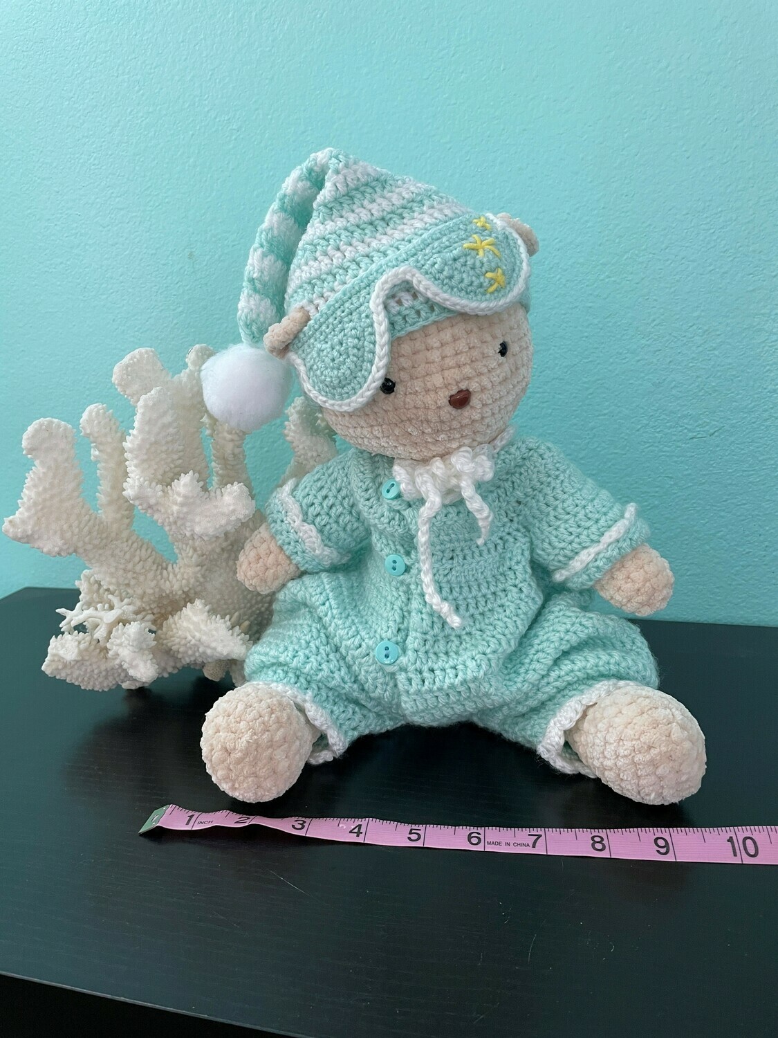 Bedtime bear crocheted