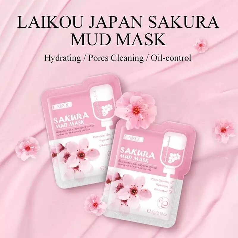 LAIKOU Japan Sakura Mud Face Mask