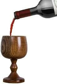 Handmade Wooden Goblet Wine Cup/Coffee cup