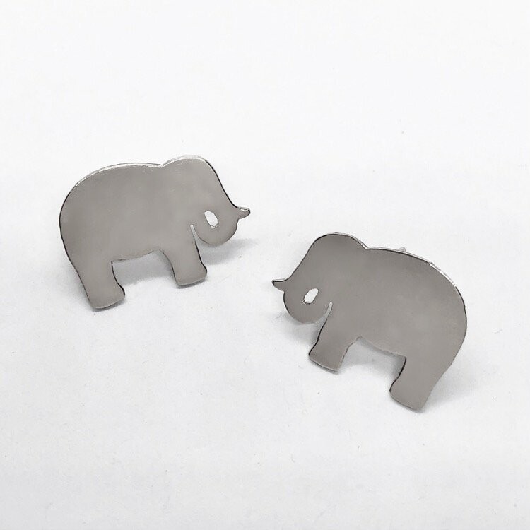 Elephant Stud Earrings